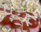 簡単☆タコ焼きの生地で作るピッツァ作り方5写真
