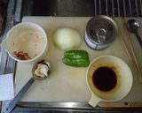 【簡単】サバ水煮缶のガパオライス作り方1写真