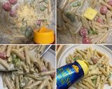 春のゴンゴゾーラチーズのペンネリガーテ作り方9写真