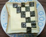 市松模様のチーズ海苔トースト作り方2写真