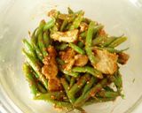 ヘルシー！いんげんと豚肉のごま味噌和え！作り方5写真