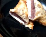 簡単）餃子の皮でクロワッサン鯛焼き風作り方7写真