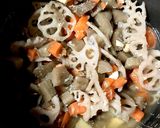 ワタリガニスープごろっと根菜炊き込みご飯作り方5写真