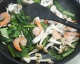 小松菜と海老のうま塩炒め作り方6写真