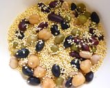 もちきびと豆入りのイカ飯作り方1写真
