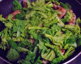 菜の花と豚バラのマスタードカレー作り方8写真