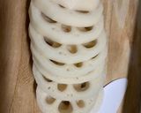 れんこんのたらこマヨネーズ焼き作り方1写真