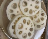れんこんのたらこマヨネーズ焼き作り方2写真