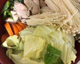 お手軽絶品平日にも☆鶏肉で味噌すき焼き作り方3写真