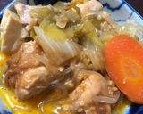 お手軽絶品平日にも☆鶏肉で味噌すき焼き作り方6写真