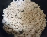 鶏ひき肉のくずし豆腐丼作り方2写真