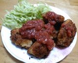 チキンカツの梅肉ソース作り方7写真