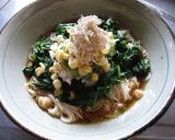 ほうれん草のおろしぶっかけそうめん作り方4写真