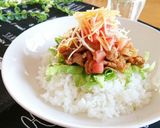 豚こまケチャップで簡単タコライス。作り方4写真