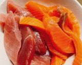 中華風ピリ辛ねぎニンニク〜刺身アレンジ〜作り方1写真