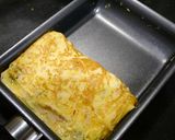 簡単！出汁卵焼き☆ハム葱作り方4写真