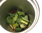 大豆と小松菜の花椒カレースープ作り方4写真