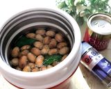 大豆と小松菜の花椒カレースープ作り方5写真