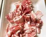 蓮根と青梗菜と豚バラ肉の中華炒め作り方1写真