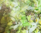 簡単　白菜とミンチの無水カレー作り方3写真