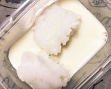 離乳食中期✩.*˚のりたまがゆ作り方1写真