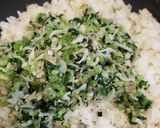 朝チャーハン　小松菜しらすのさっぱり炒飯作り方5写真