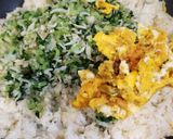 朝チャーハン　小松菜しらすのさっぱり炒飯作り方6写真
