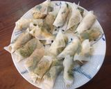 麻婆春雨の素で作る春巻き作り方3写真