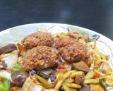 中華風焼うどん☆回鍋肉：ホイコーロー味作り方15写真