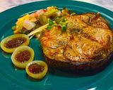 No2371まぐろ尾身ステーキ玉葱ソース作り方6写真