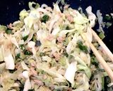 三角揚げのツナ缶キャベツネギつめ焼き作り方1写真