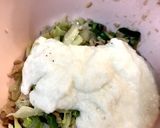 三角揚げのツナ缶キャベツネギつめ焼き作り方2写真