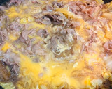 余り物で簡単☆牛肉と白菜の卵とじ作り方3写真