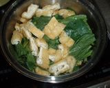 小松菜と油揚げの煮びたし作り方1写真