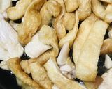 あまからつゆの鶏の親子きつね丼作り方1写真
