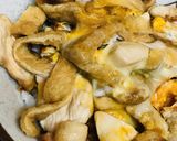 あまからつゆの鶏の親子きつね丼作り方3写真