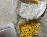 納豆炒飯（コーン入り）作り方1写真