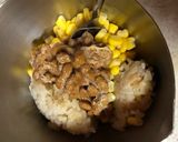 納豆炒飯（コーン入り）作り方2写真