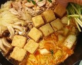 たっぷり豆苗豚キムチ煮作り方5写真