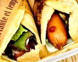 惣菜系糖質オフホットケーキラップサンド♪作り方4写真