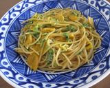 パスタとつぼ漬けマヨソテー作り方4写真