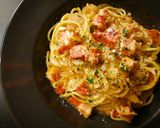 プロ直伝!オニオンベーコンチーズパスタ作り方10写真
