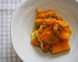 かぼちゃ・キャベツ・クルミのカレー粉和え作り方6写真