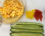 オシャレ！蒸し鶏サラダでキュウリ巻き作り方3写真
