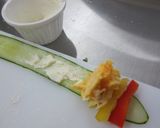 オシャレ！蒸し鶏サラダでキュウリ巻き作り方4写真