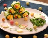 オシャレ！蒸し鶏サラダでキュウリ巻き作り方5写真