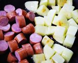 ソーセージとポテトの洋風炒め＊洋食屋風作り方5写真