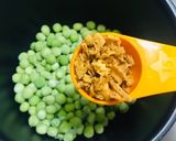 グリーンピースの煮込み カレー味 炊飯器作り方2写真