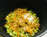 グリーンピースの煮込み カレー味 炊飯器作り方3写真