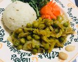 グリーンピースの煮込み カレー味 炊飯器作り方8写真